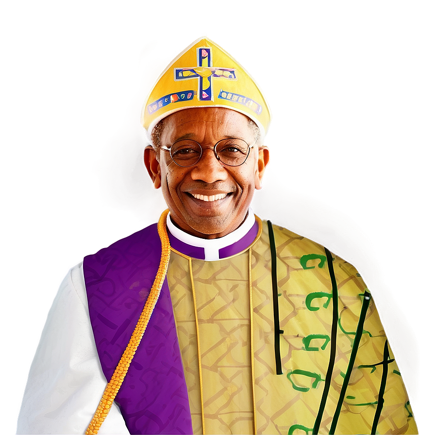 Smiling Bishop Cartoon Png Enw