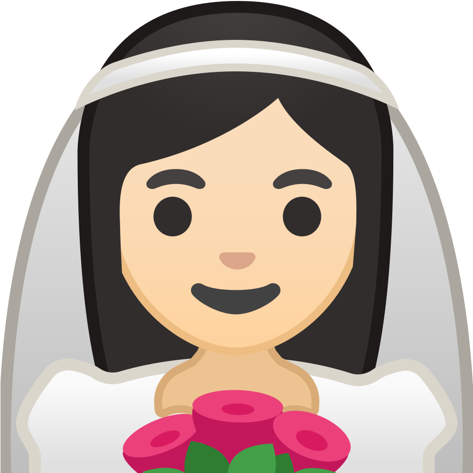 Smiling Bride Emojiwith Bouquet.png