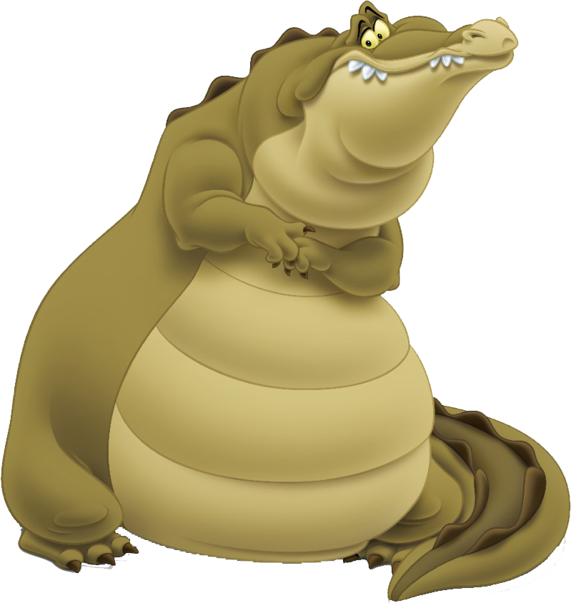 Smiling Cartoon Alligator