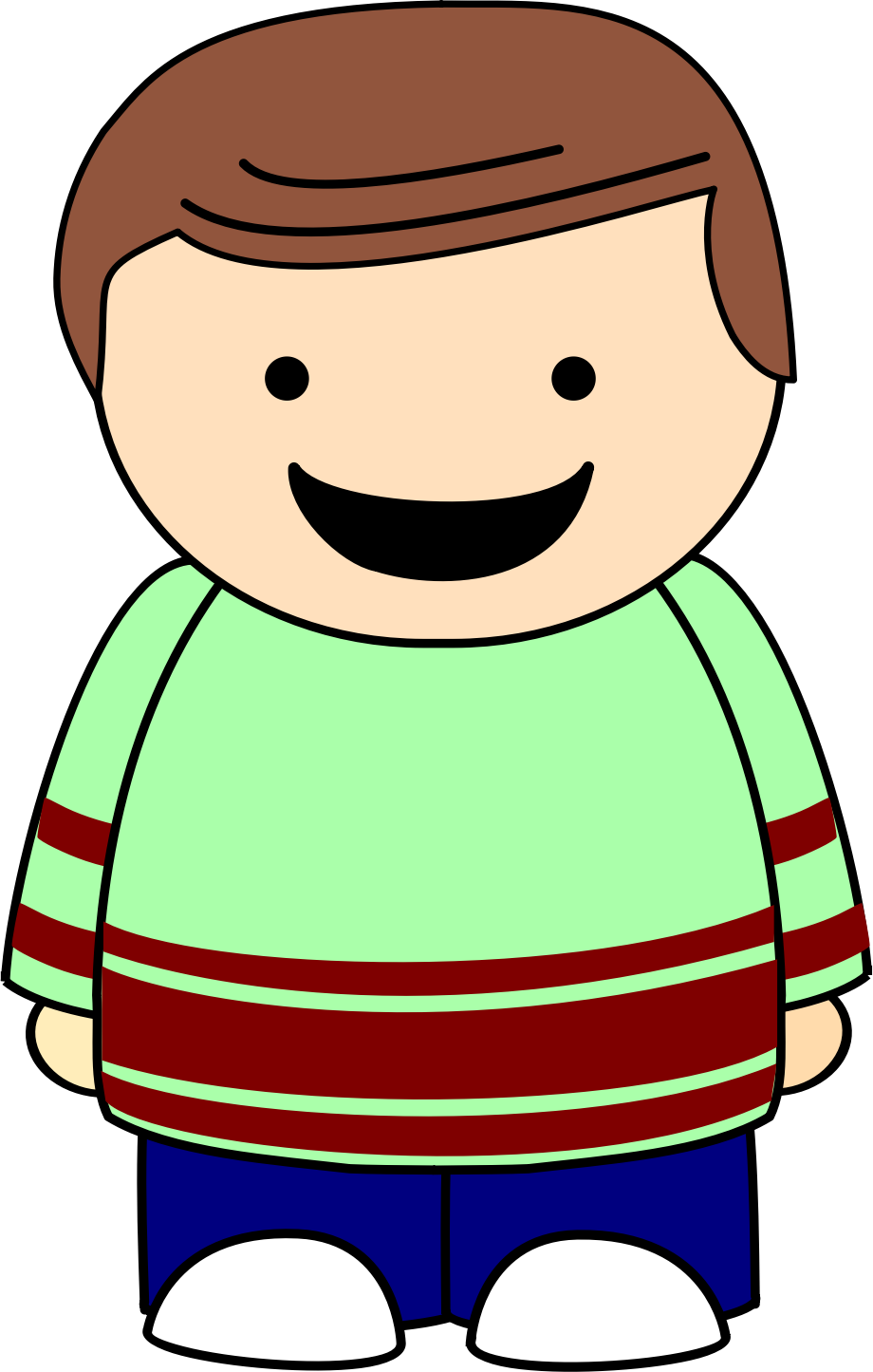 Smiling Cartoon Character Illustration