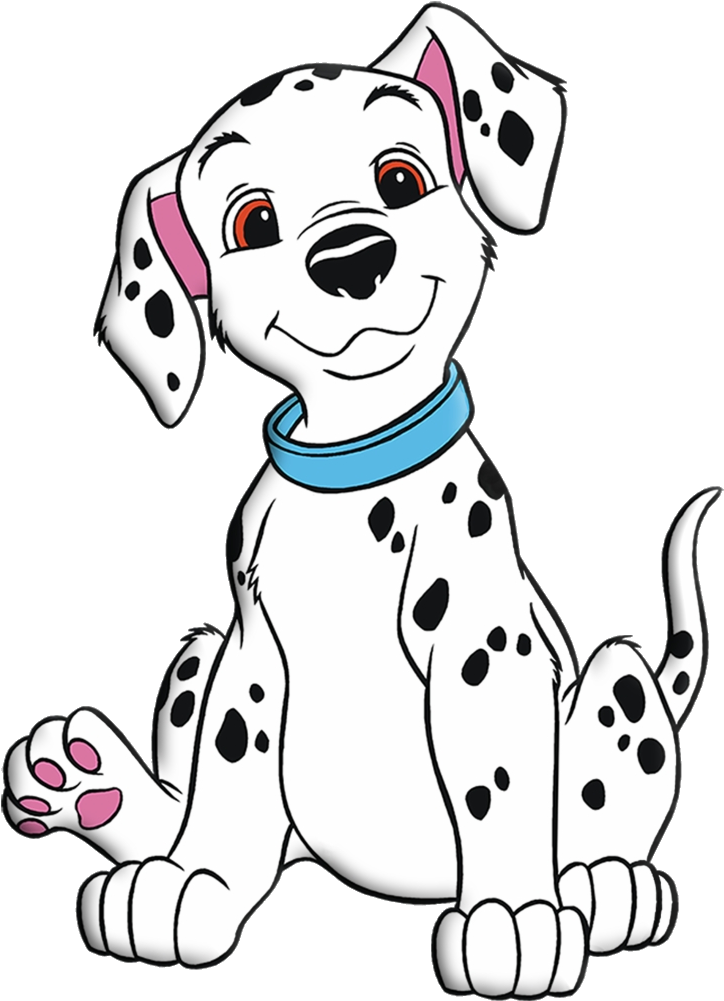 Smiling Cartoon Dalmatian Puppy