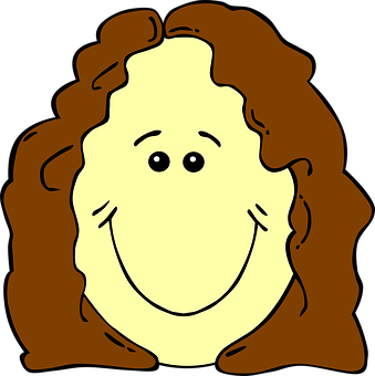 Smiling Cartoon Face Illustration