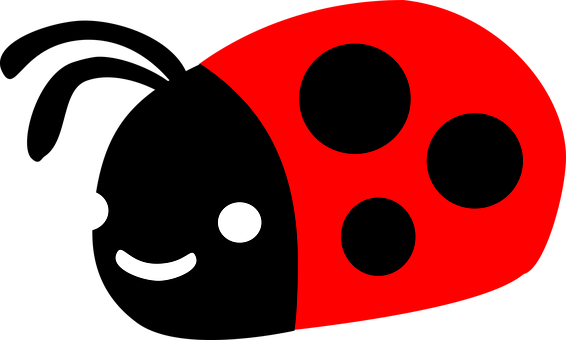 Smiling Cartoon Ladybug