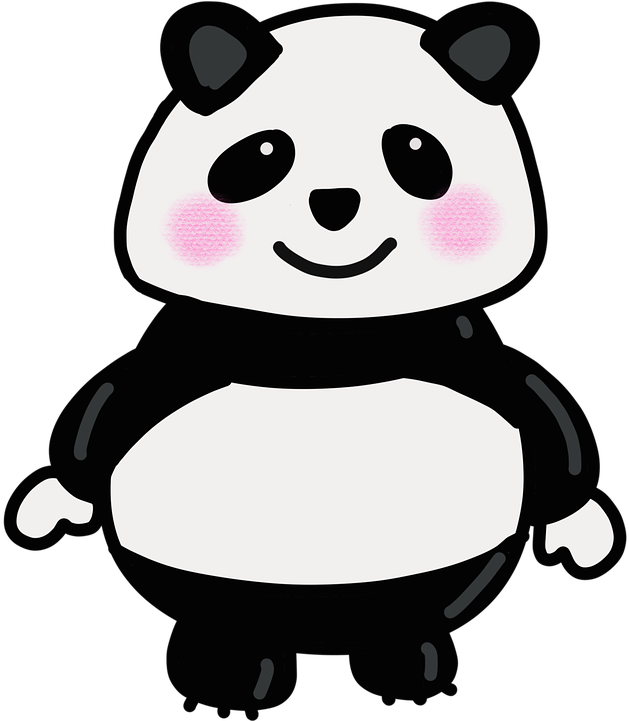 Smiling Cartoon Panda