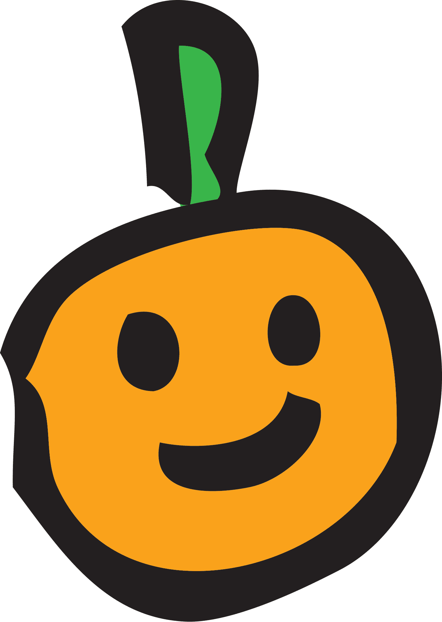 Smiling Cartoon Pumpkin Graphic