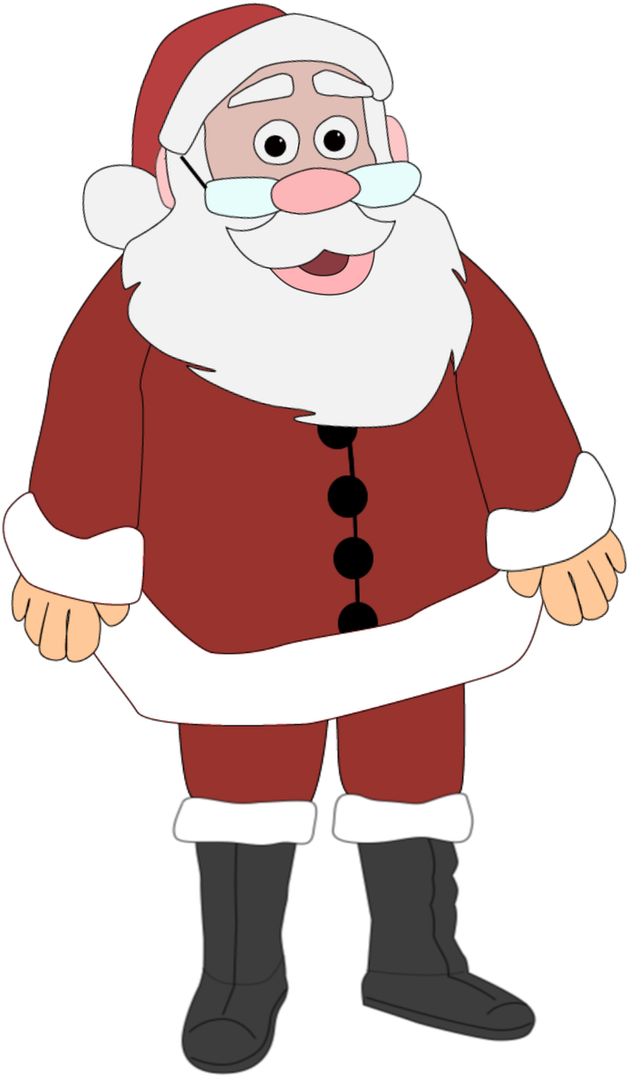 Smiling Cartoon Santa Claus.png