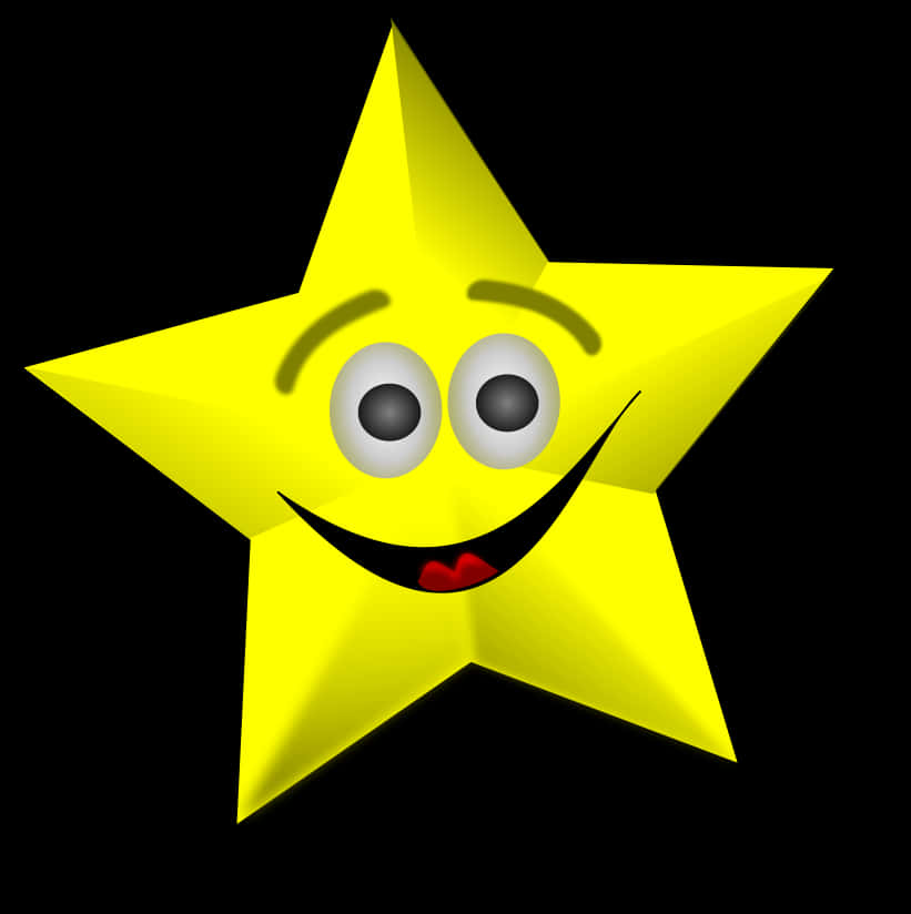 Smiling Cartoon Star Graphic