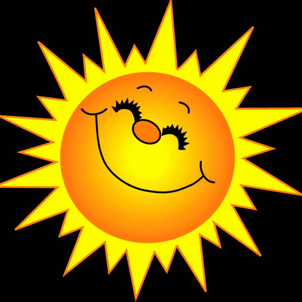 Smiling Cartoon Sun