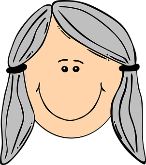 Smiling Cartoon Woman Icon