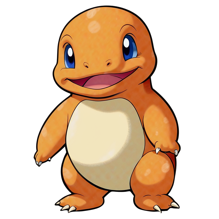 Smiling Charmander Clipart Png 05212024