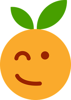 Smiling Clementine Emoji