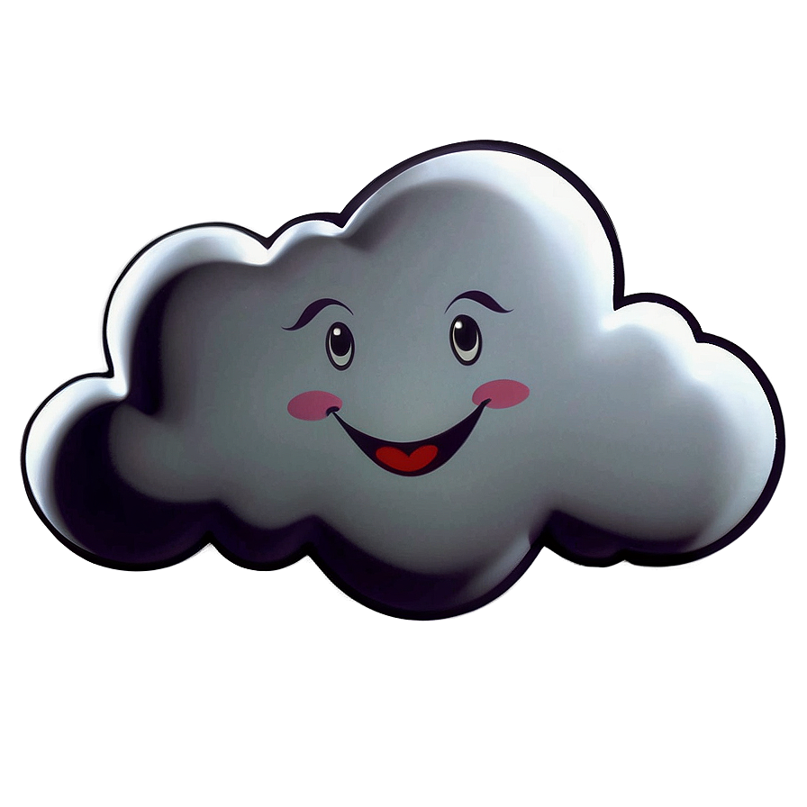 Smiling Cloud Cartoon Png Txy53