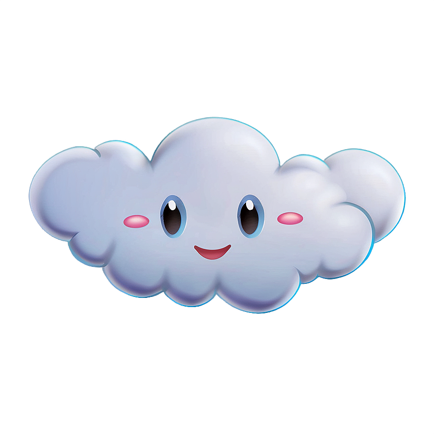 Smiling Cloud Emoji Png 39