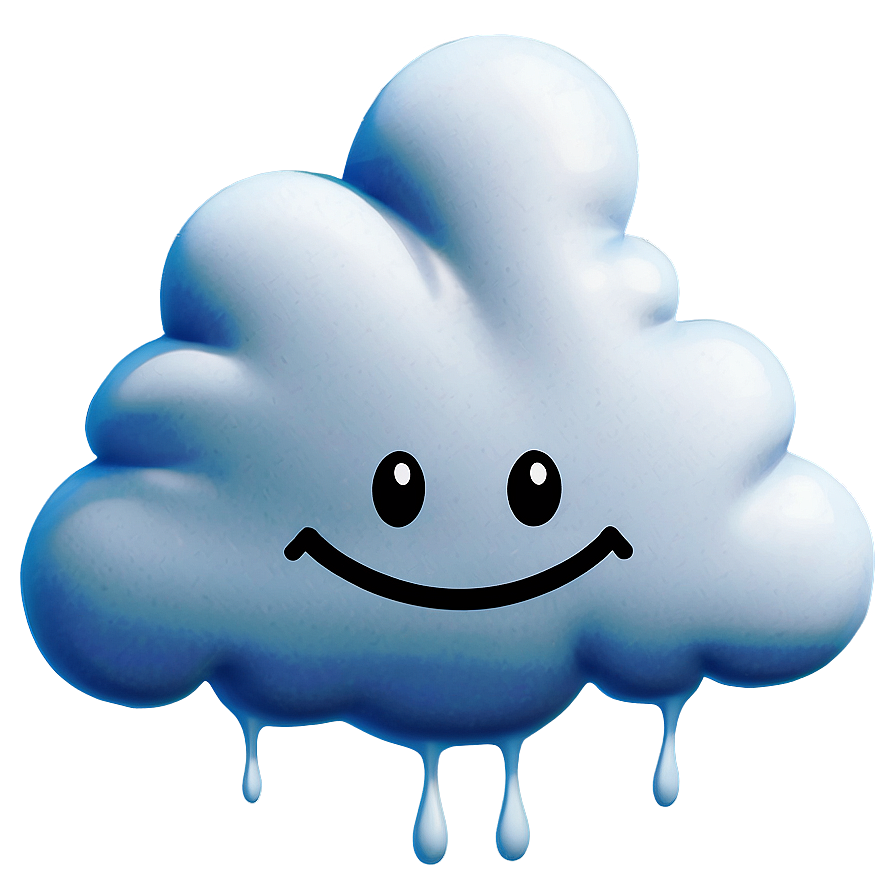 Smiling Cloud Emoji Png Tdv