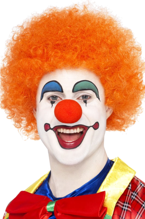 Smiling Clownwith Orange Hair