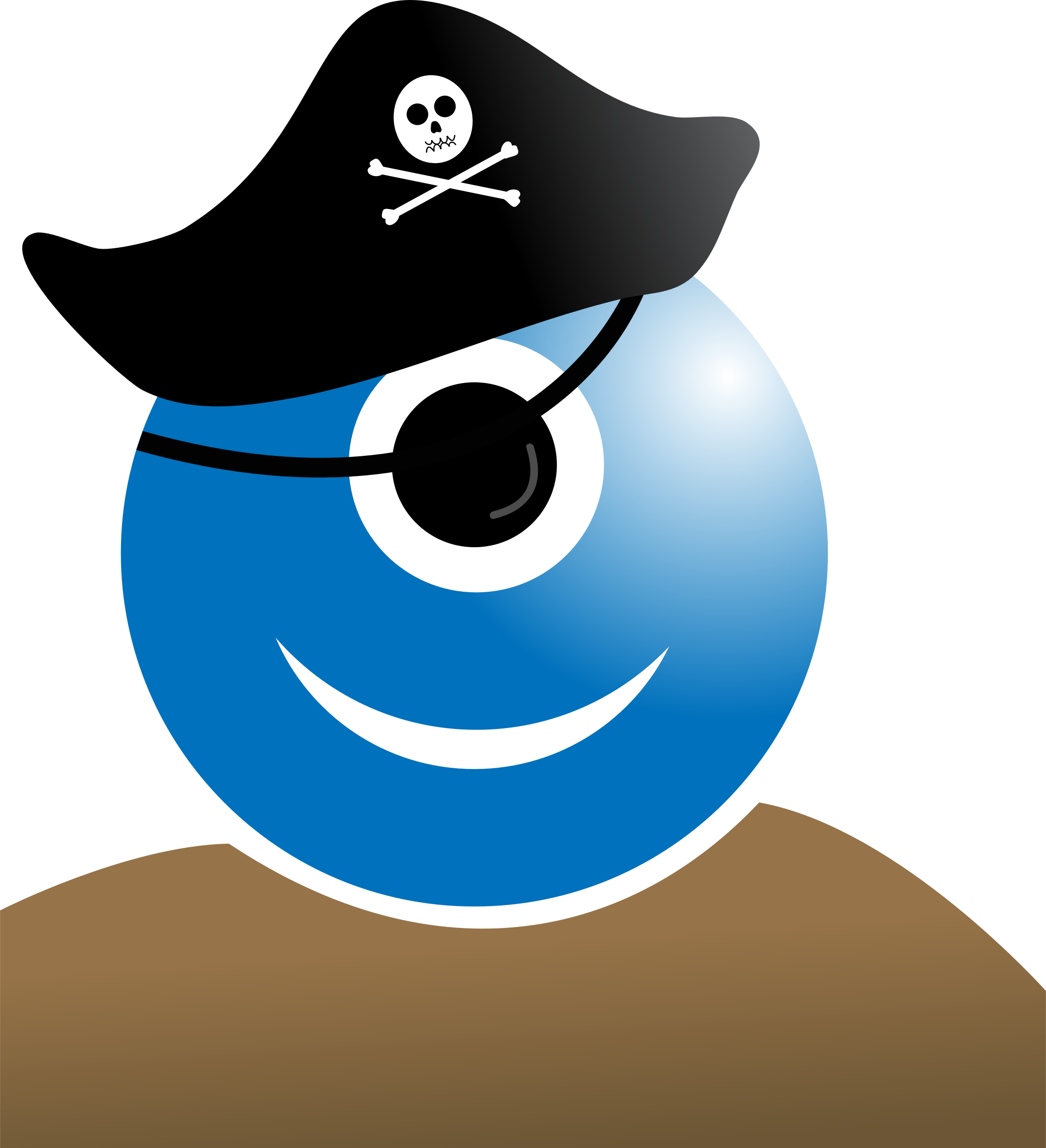 Smiling Emoji Pirate Hat