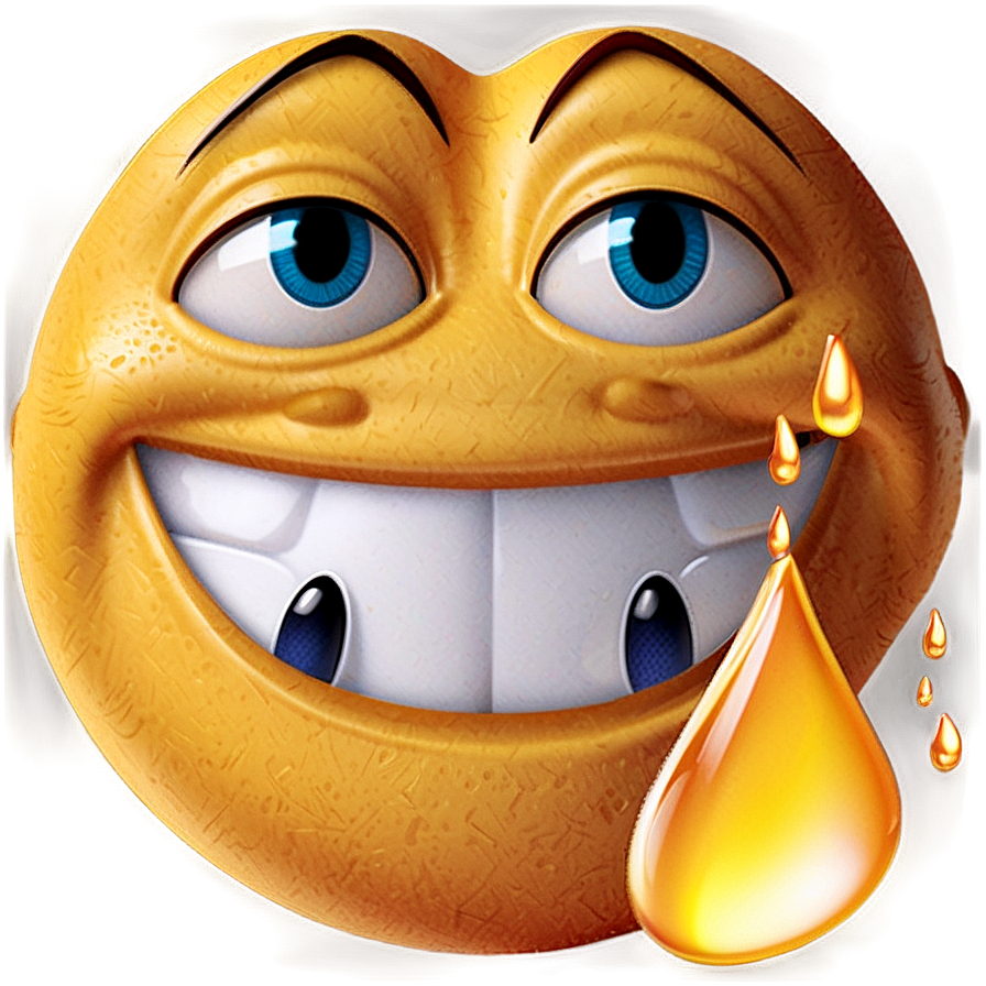 Smiling Face With Tear Emoji Png 05242024