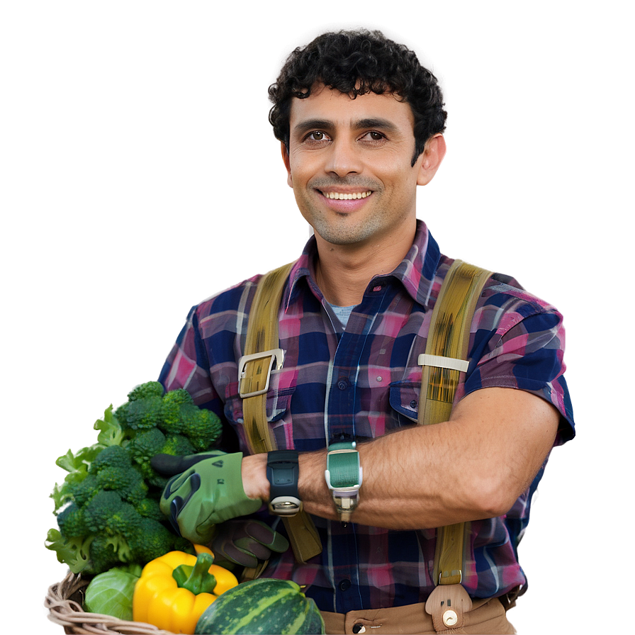 Smiling Farmer Png Orv56