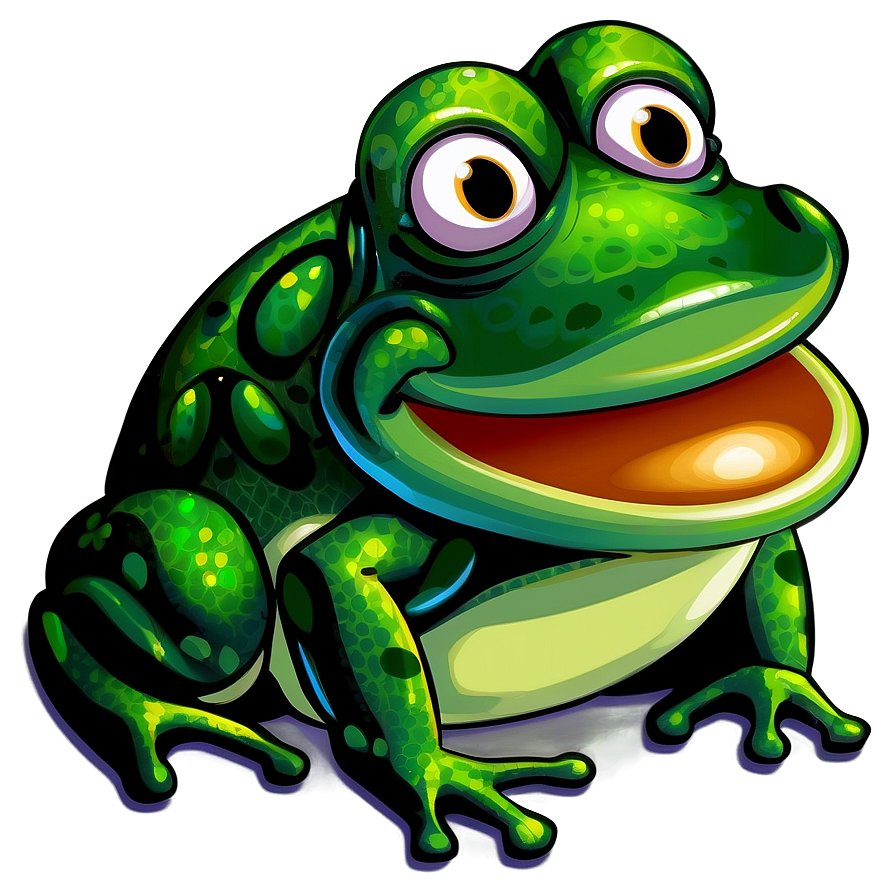 Smiling Frog Clipart Png 05062024