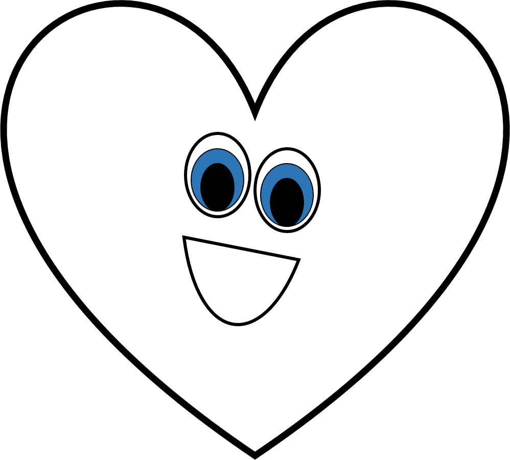 Smiling Heart Cartoon Graphic