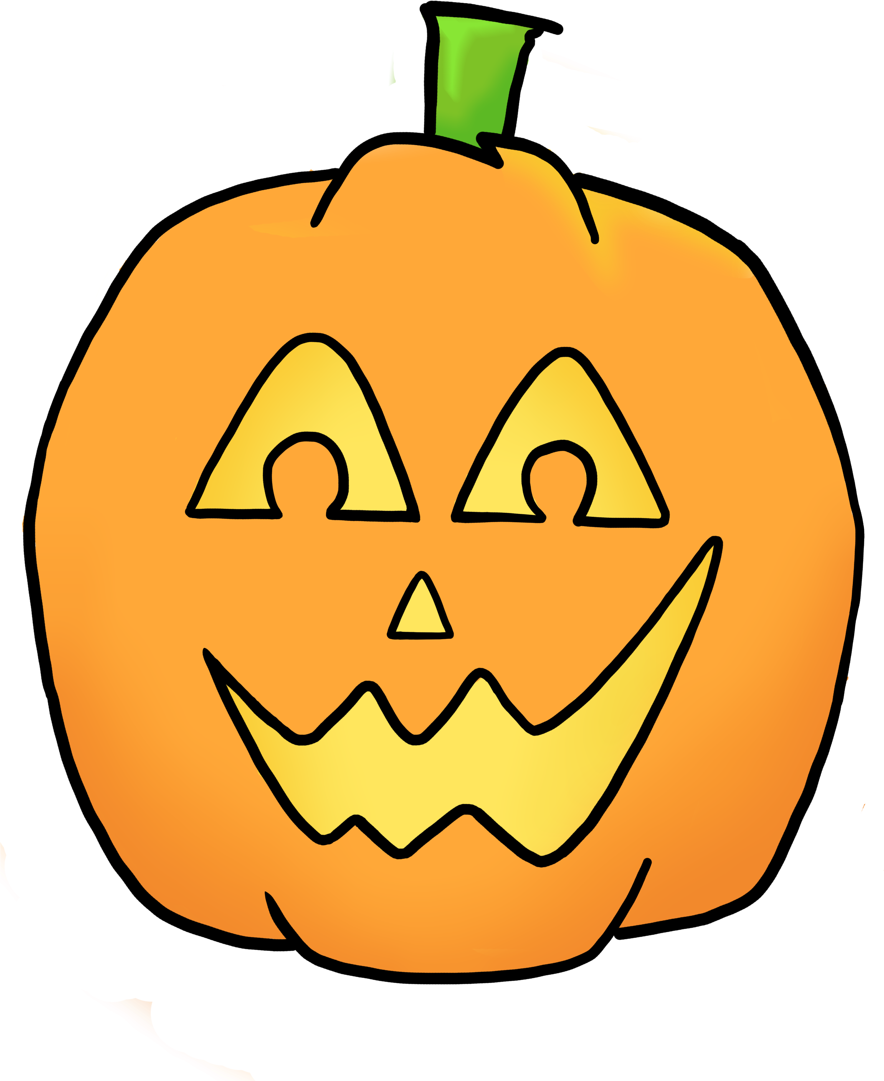 Smiling Jack O Lantern Cartoon