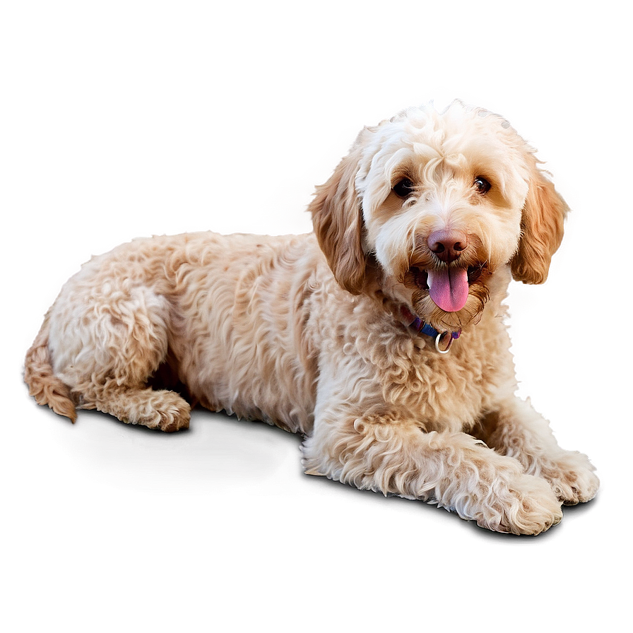 Smiling Labradoodle Dog Png Dmo94