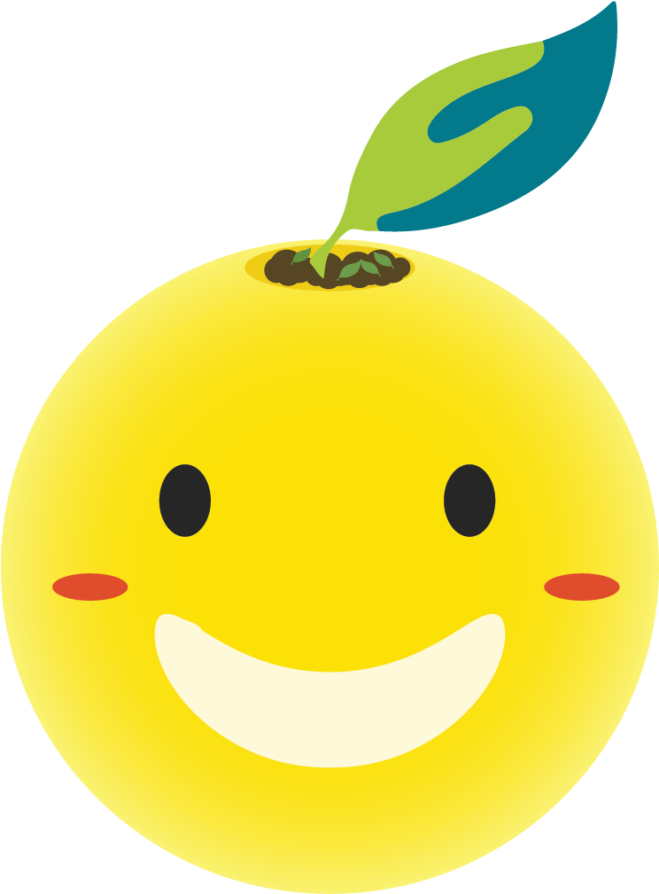 Smiling Lemon Emoji Graphic