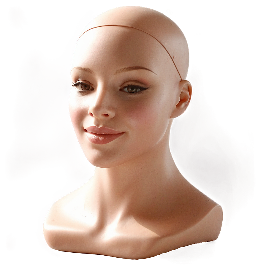 Smiling Mannequin Head Design Png Bli