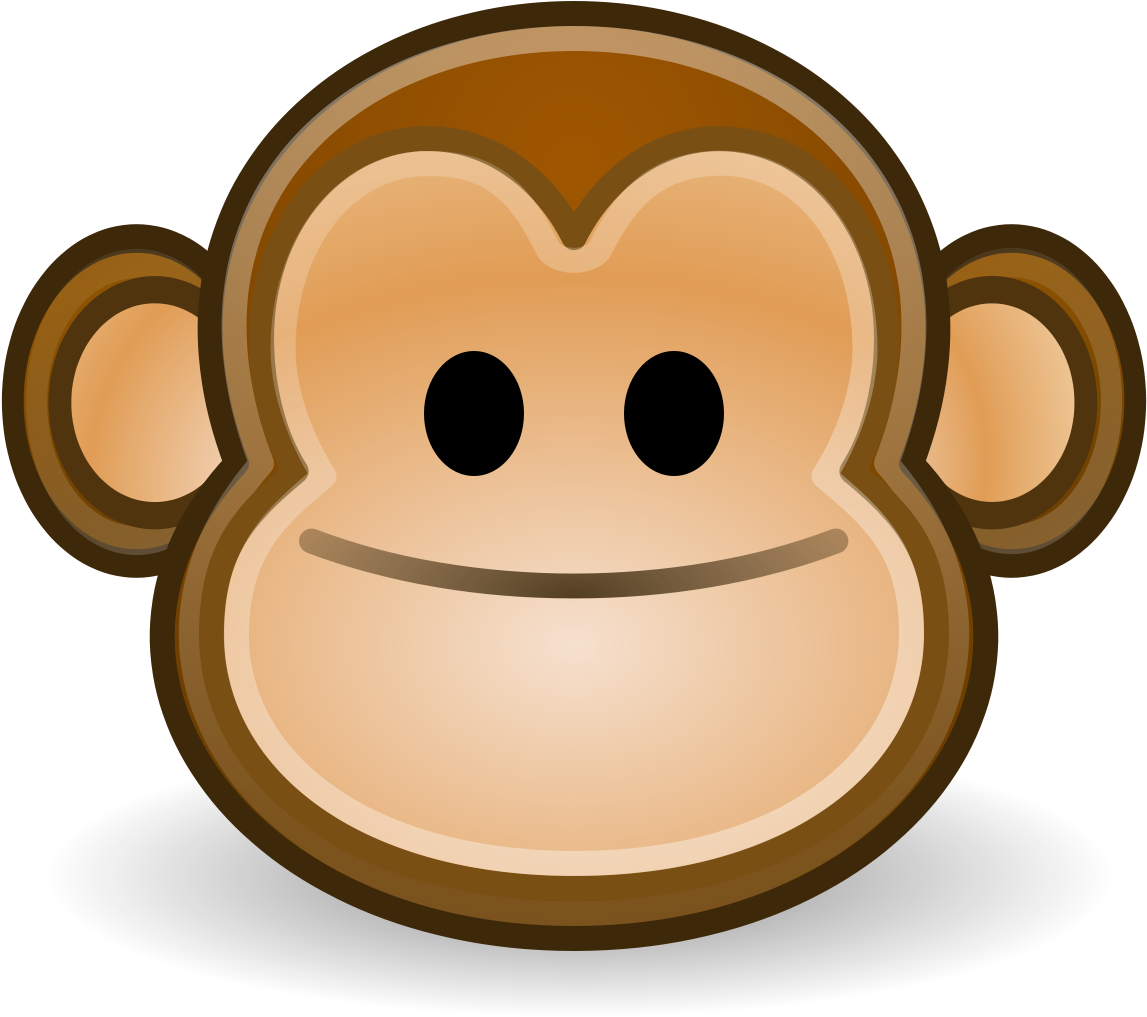 Smiling Monkey Emoji Graphic