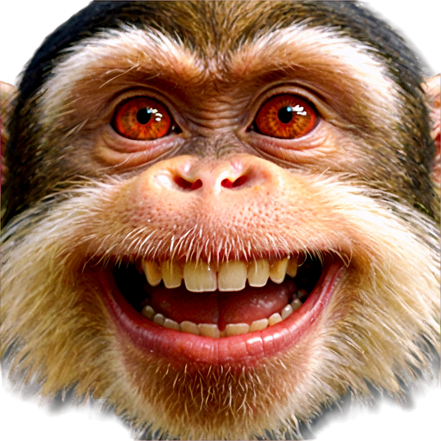 Smiling Monkey Face Png 24