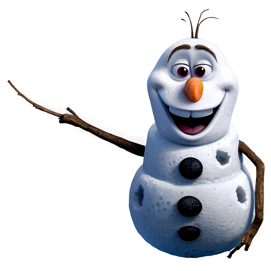 Smiling Olaf Illustration Png Miw