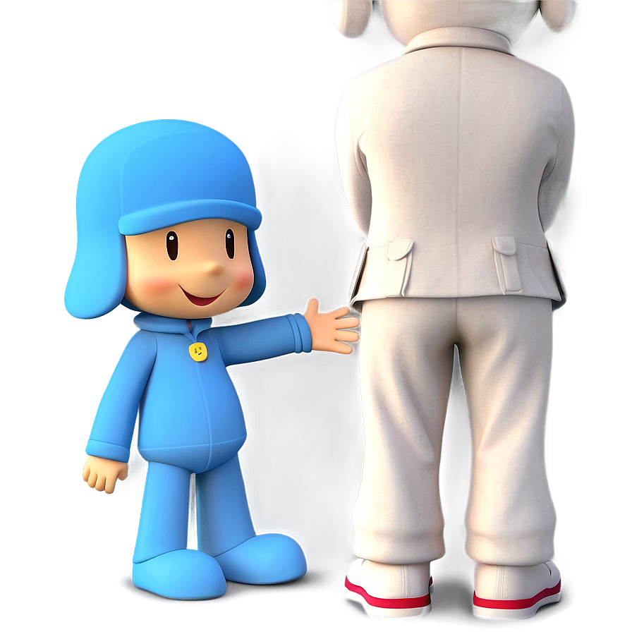 Smiling Pocoyo Pose Png 05232024