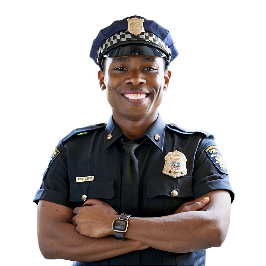 Smiling Police Officer Png Ela92