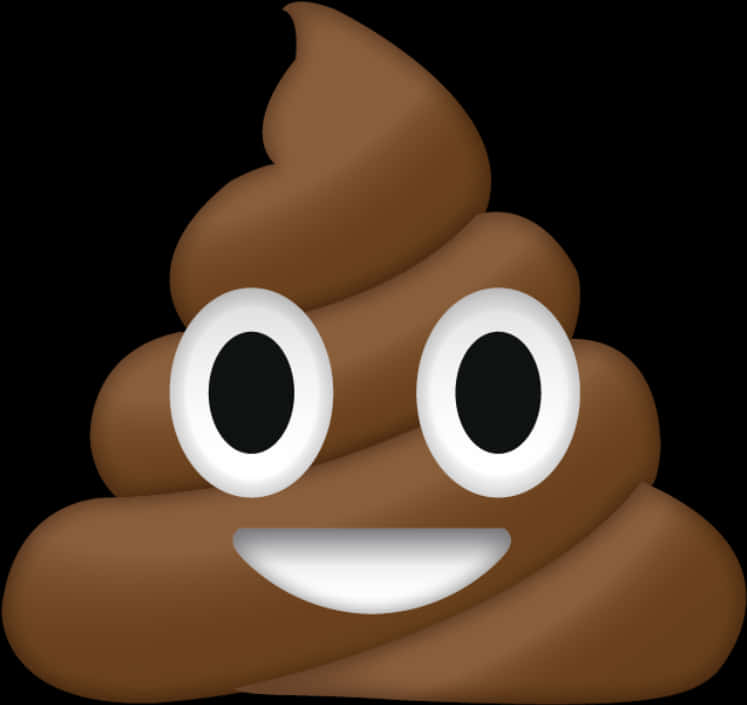 Smiling Poop Emoji Graphic