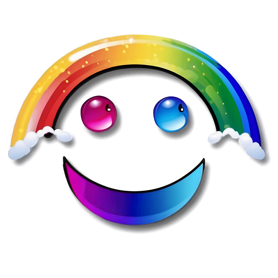 Smiling Rainbow Emoji Png Hki55