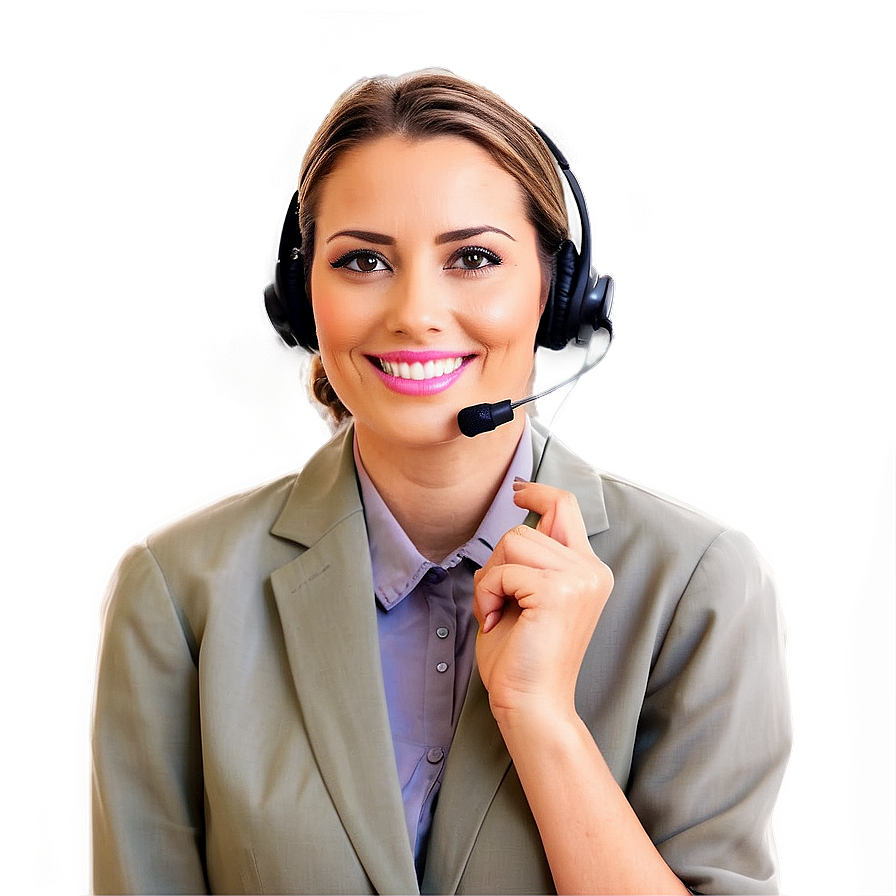 Smiling Receptionist Portrait Png Dxs