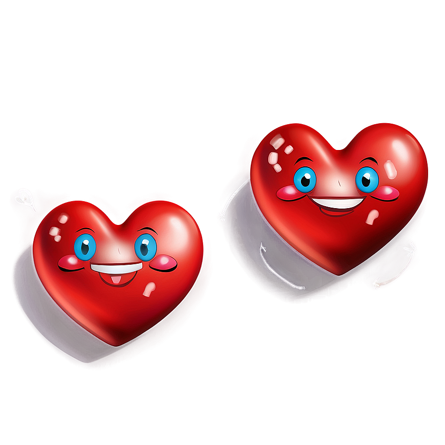 Smiling Red Heart Png Hnf