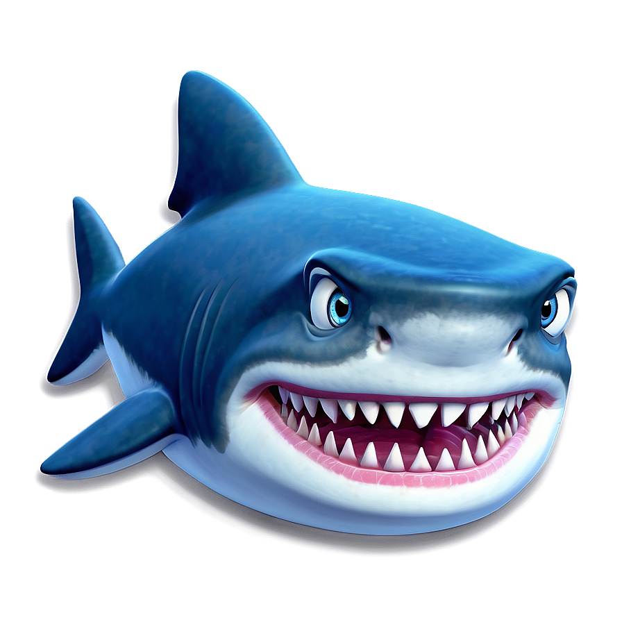 Smiling Shark Cartoon Png Rtl