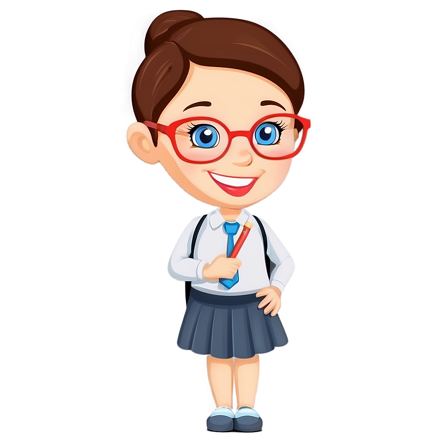 Smiling Teacher Cartoon Png 14