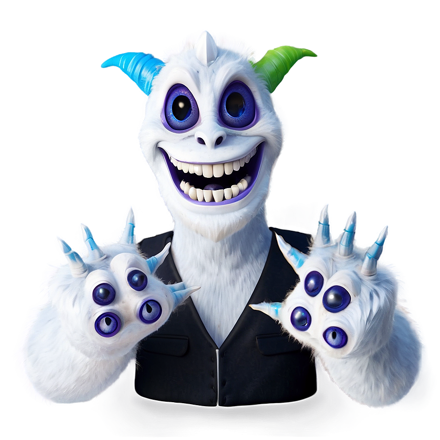 Smiling White Monster Avatar Png 06212024