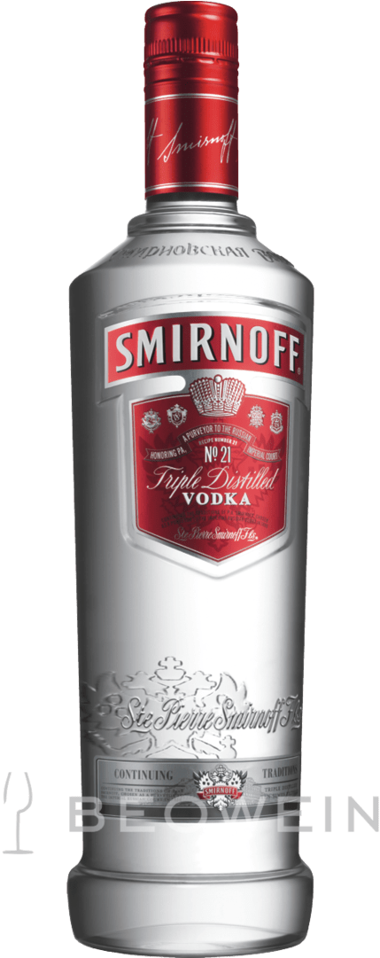 Smirnoff No21 Triple Distilled Vodka Bottle