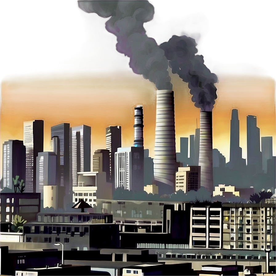 Smog Pollution Scene Png 40