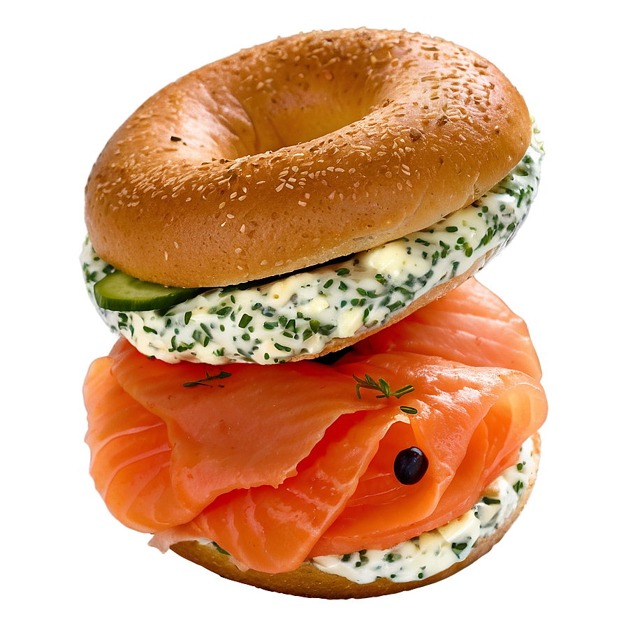 Smoked Salmon Bagel Png Dcb