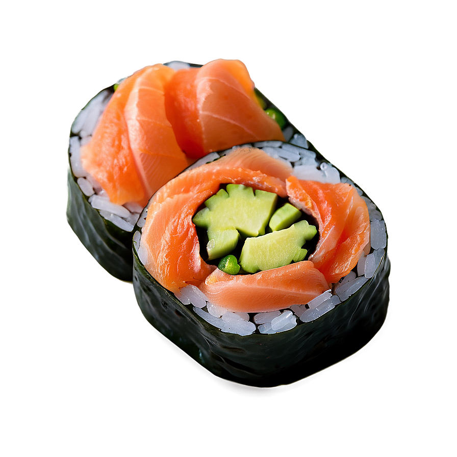 Smoked Salmon Sushi Roll Png 06282024