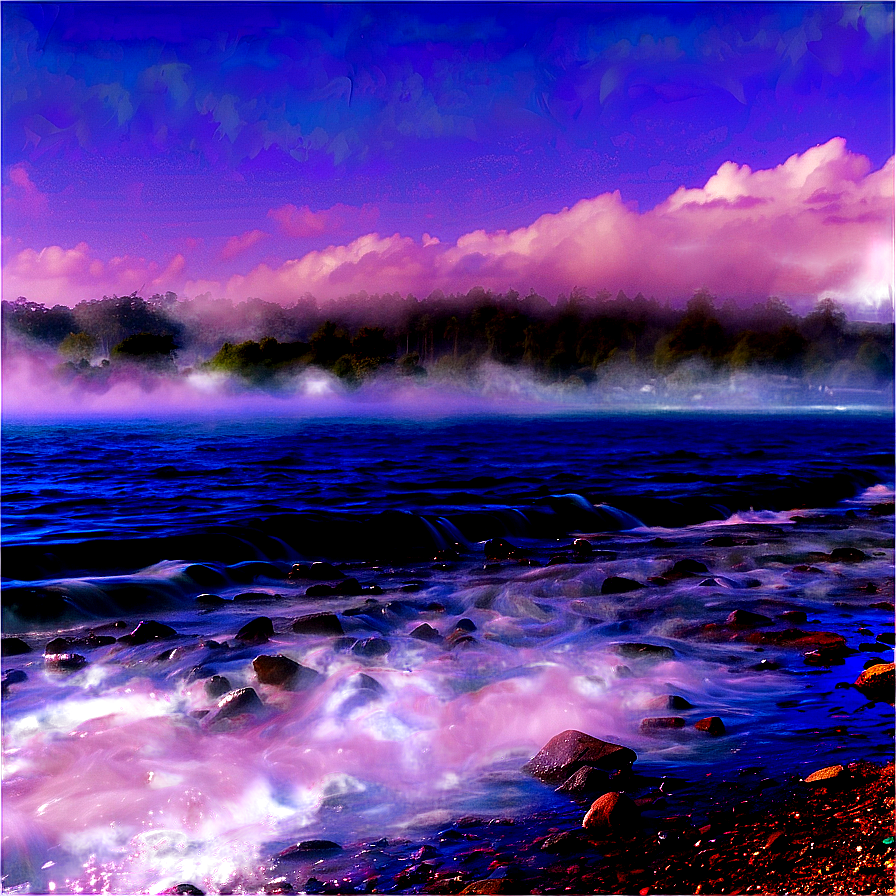 Smokey Fog Over Water Png 06262024