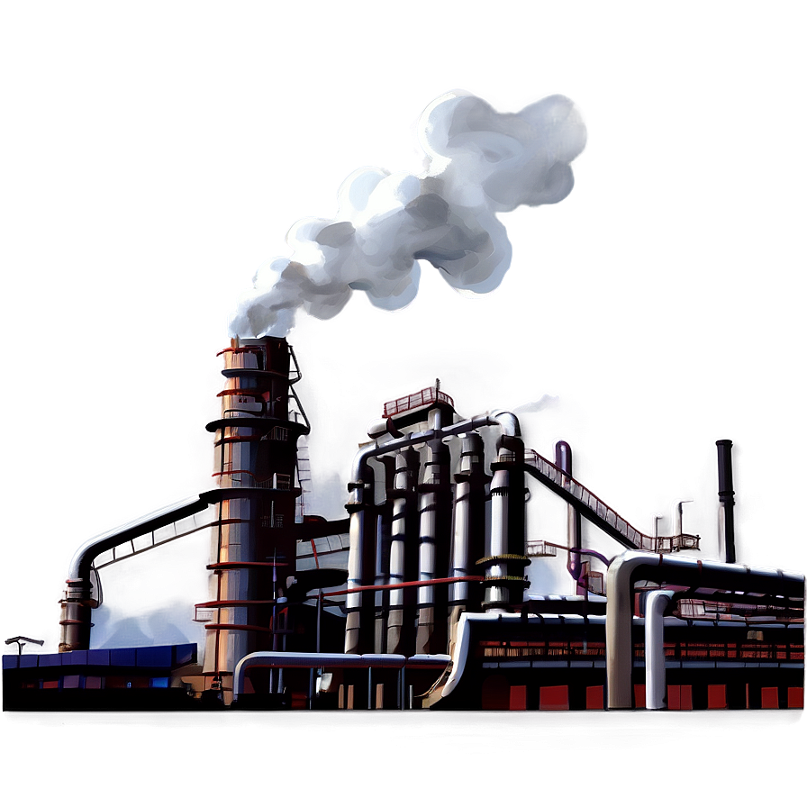 Smokey Industrial Factory Png 82