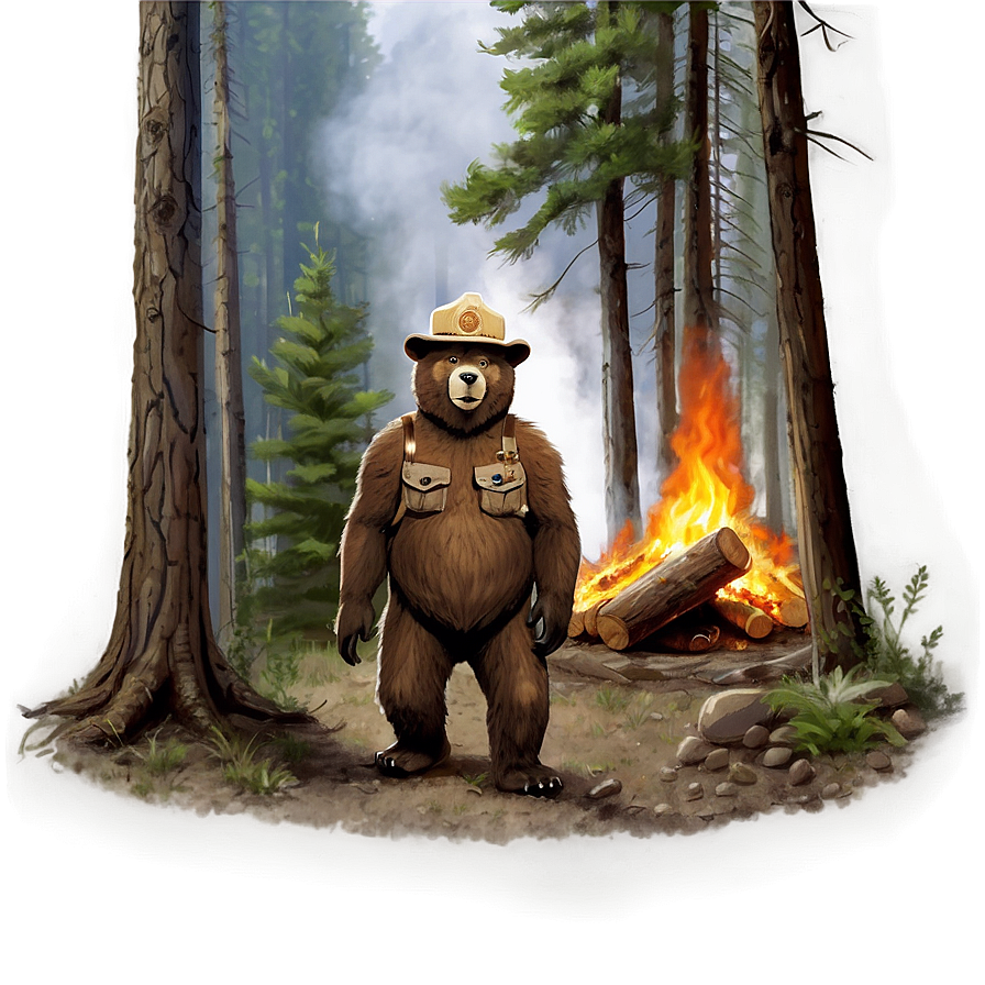 Smokey The Bear Prevent Wildfires Png 06122024