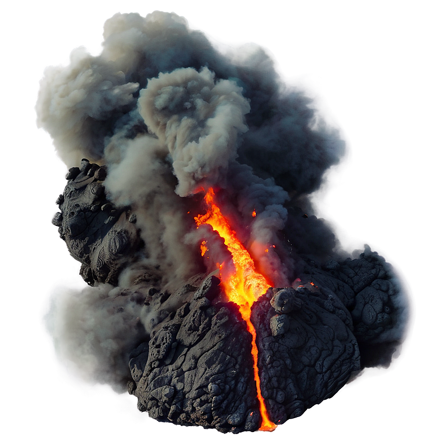 Smokey Volcanic Eruption Png Vhr34