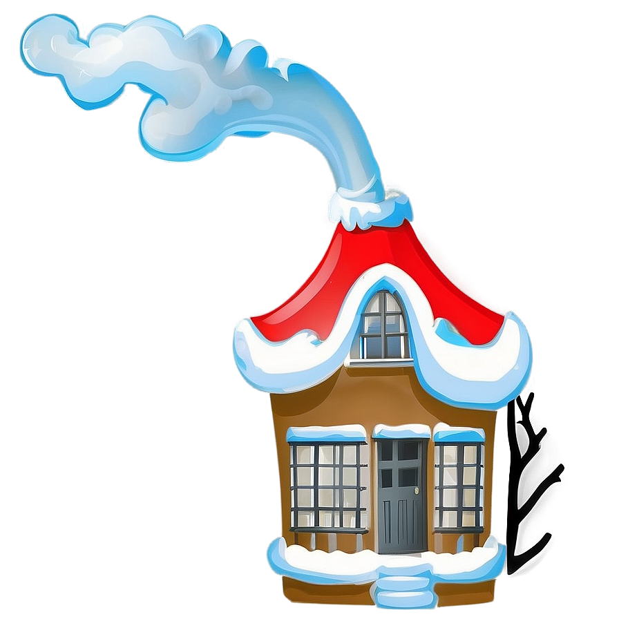 Smoking Chimney House Png 54