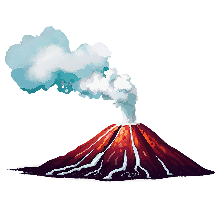 Smoking Volcano Top Png Bpi